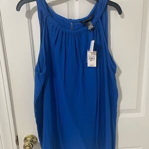 Xl 14/16 Ashley Stewart gauze top  nwt